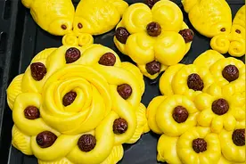 年夜饭枣花馒头的5种做法，蓬松柔软，好看好吃寓意好，太喜庆了