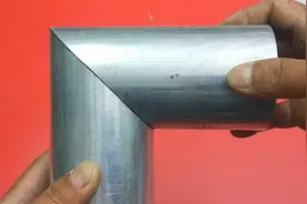 圆管如何切45度角，这种方法还是头一次见，真的太实用了！