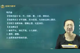 中药师常用单味中药-消食药-鸡内金、神曲、稻芽的功效和主治病症