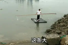 浙江宁波小伙海钓被暴雨淋惨，大爷海里居然能捡到活大白鲢？