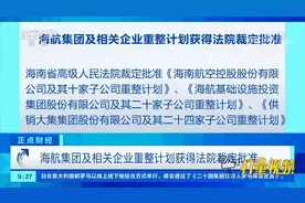 海航集团及相关企业重整计划获得法院裁定批准|正点财经视频封面