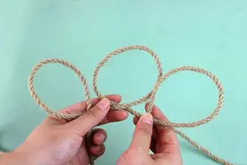 货车司机常用的把绳子缩短的技巧，三环缩绳结，简单又实用