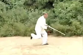 王培生先生弟子陈兴波师伯演练传统吴式太极拳械