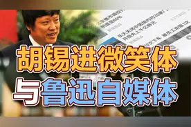 司马南：胡锡进微笑体与鲁迅自媒体视频封面