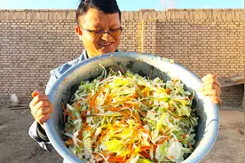 青海小伙教你腌"花菜",腌法简单,在"西宁"饭店吃饭必点的小配菜