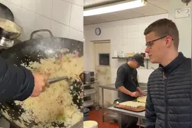 荷兰小伙在中餐厅打工，每天提早半小时上班只为一碗中式蛋炒饭视频封面