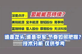 美锦能源 厚普股份 天沃科技 富瑞特装 雪人股份谁是氢能源龙头？视频封面