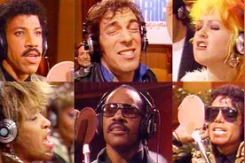 1985年版《We Are the World》由美国45位歌星联合演唱的慈善歌曲