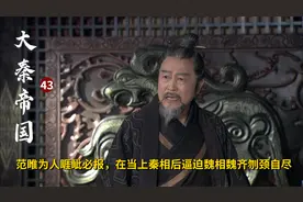 范睢为人睚眦必报，在当上秦相后，逼迫魏相魏齐刎颈自尽！历史剧视频封面