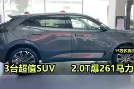 买大马力SUV，这3台非常划算，2.0T爆261马力，15万多物超所值！视频封面