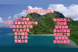 十四首军旅部队好歌《一二三四歌》《人民军队忠于党》《小白杨》