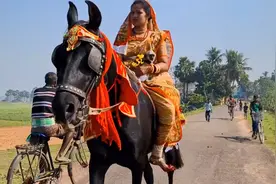 印度的奇特婚礼，竟要新娘一人骑马前往，6000米的生死冒险之旅视频封面