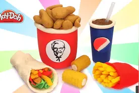 DlY橡皮泥迷你快餐食物制作，仿真程度真不简单！