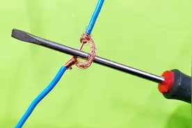 主线中间怎么接分支线？教你一招，用铜丝打个定位结，牢固又耐用