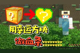 我的世界：用幸运方块做的小爱心？每次受伤都会触发随机事件！