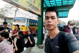 穷游越南：在越南坐公交车，30公里路程，走了一个多小时！视频封面