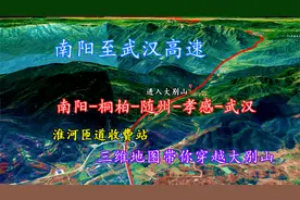 南阳至武汉高速，三维地图带你沿唐河-桐柏-随州-孝感穿越飞行！视频封面