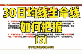 30日均线生命线如何把握3视频封面