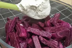 饭店28一份的紫薯，自己做成本不到5元，香甜酥脆，做法很简单