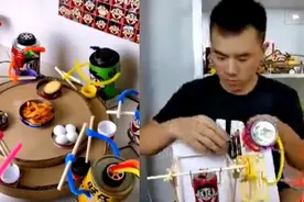 会蹦迪、能烧烤，旺仔罐成精了！奶爸自制“旺仔机器人”走红视频封面