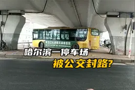 结局舒适！哈尔滨一停车场被公交封路，交警：限3日内挪车视频封面