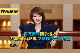马伊琍：百万豪车随手送人，为离婚隐忍5年，文章现状令人唏嘘视频封面