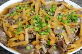 广东风味榨菜沙姜蒸猪脷的做法 ，脆爽鲜嫩，开胃下饭