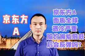 京东方A 面板全球遇冷严重 股价濒临前低后会反弹吗？视频封面