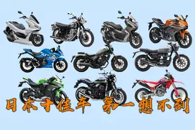 日本销量最好的10辆摩托车，你能猜到哪几辆