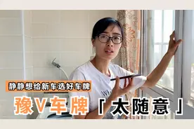 静静接电话给新车选车牌，豫V车牌有吉利数字吗？静静感觉随意了视频封面