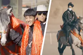 赛马王子！丁真首次骑上青龙满脸笑意挡不住，驰骋赛马场英姿飒爽