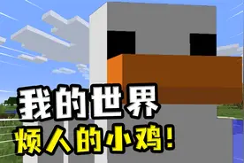我的世界：玩家捡到奇怪的鸡，不仅会叼东西，不理它就召苦力怕？