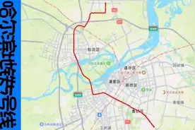 哈尔滨地铁5号线（南京路-东三环）行驶路线示意图