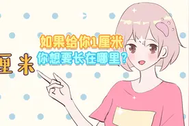 一厘米的选择，说出你的答案！