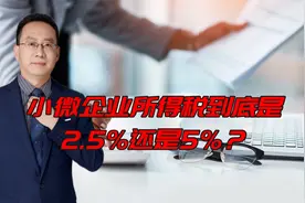 小微企业所得税到底是2.5%还是5%？视频封面