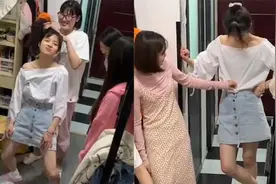 女生第一次去约会，宿舍出动给打扮，网友：此时男生宿舍正在凑钱视频封面