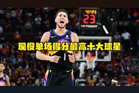 NBA现役单场得分最高的十大球星：库里高居第二，70分大神被质疑