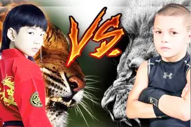 小泰森 vs 中国龙拳小子林秋楠，跆拳道与拳击谁更强 一看便知！