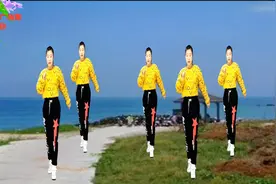 欢快动感弹跳16步广场舞《桥边的小姑娘》潇洒舞步欢快又健身