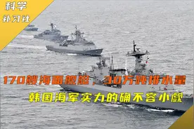 170艘海面舰艇，30万吨排水量，韩国海军实力的确不容小觑视频封面
