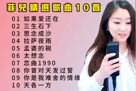 “灵魂歌手”菲儿歌曲精选10首，沙哑的嗓音，伤感的歌词非常上头