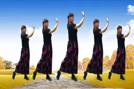 抖音超火古风歌曲，零基础广场舞教学《芒种》，超简单的甩手舞