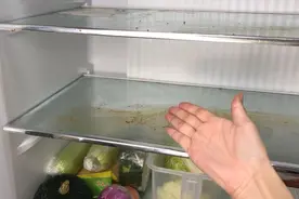 冰箱脏了别用清水擦，教你一个简单方法，污渍异味彻底清洁干净
