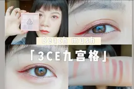 来看人间水蜜桃,3CE九宫格热门眼影盘高清无滤镜测评~视频封面