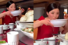 婚礼当天妻子沉迷干饭，抱大盆喝汤丈夫看呆：确定是来结婚的？视频封面