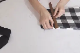 格子半身裙不想穿了？腰带拆下来剪成带子缝制，成品惊喜