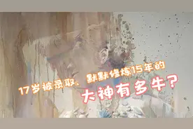 她17岁用一根粉笔被大学录取，15年修炼终成粉笔画大神！视频封面