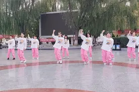 团队舞蹈就是好看，这牌面羡慕了，简单又好跳，人人都能学会