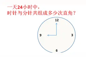 一天之中，时针与分针共组成几次直角？看完这个视频就完全明白了