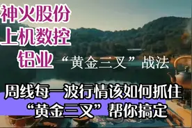 神火股份上机数控铝业如何抓住周线每波行情黄金三叉轻松搞定视频封面